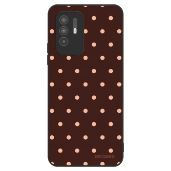 Hülle für OPPO A94 5G - Peach Dots & Chocolate