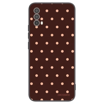 Hülle für Motorola Moto E40 - Peach Dots & Chocolate