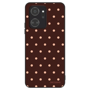 Hülle für Honor X7a - Peach Dots & Chocolate