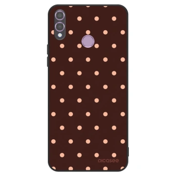 Hülle für Honor 8X - Peach Dots & Chocolate