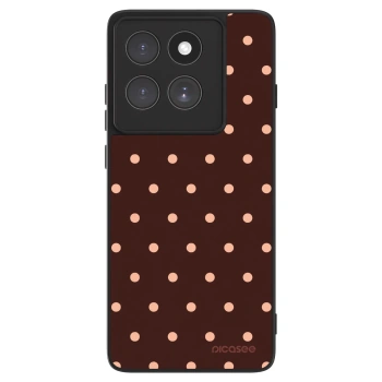 Hülle für Motorola Edge 60 Pro - Peach Dots & Chocolate