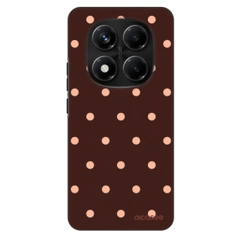 Hülle für Xiaomi Redmi Note 14 Pro+ 5G - Peach Dots & Chocolate