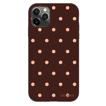 Hülle für Apple iPhone 11 Pro - Peach Dots & Chocolate