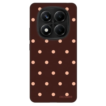 Hülle für Xiaomi Redmi Note 14 Pro 5G - Peach Dots & Chocolate