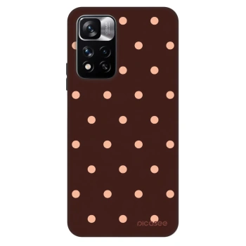 Hülle für Xiaomi Redmi Note 11 Pro - Peach Dots & Chocolate