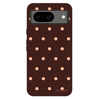 Hülle für Google Pixel 8 Pro - Peach Dots & Chocolate