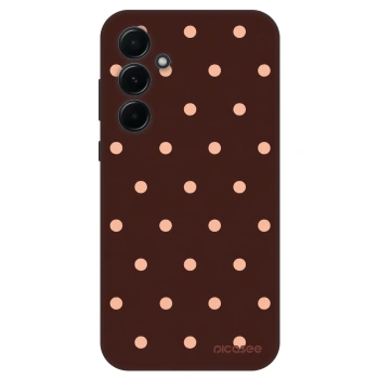 Hülle für Samsung Galaxy A55 5G A556B - Peach Dots & Chocolate