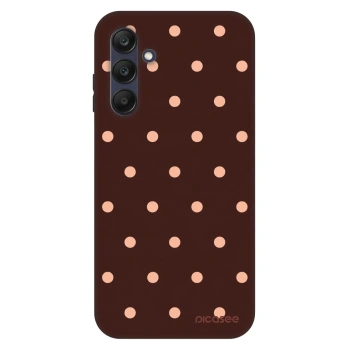 Hülle für Samsung Galaxy A25 A256B 5G - Peach Dots & Chocolate