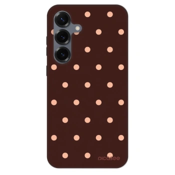Hülle für Samsung Galaxy S25 5G - Peach Dots & Chocolate
