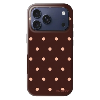 Hülle für Apple iPhone 17 Pro - Peach Dots & Chocolate