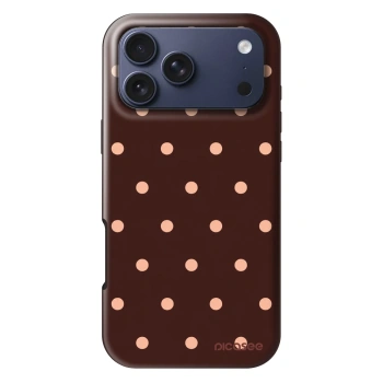 Hülle für Apple iPhone 17 Pro Max - Peach Dots & Chocolate