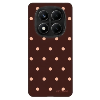 Hülle für Xiaomi Redmi Note 14 Pro 4G - Peach Dots & Chocolate