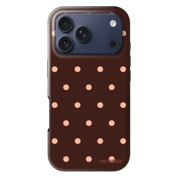 Hülle für Apple iPhone 18 Pro - Peach Dots & Chocolate