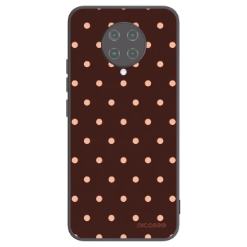 Hülle für Xiaomi Poco F2 Pro - Peach Dots & Chocolate