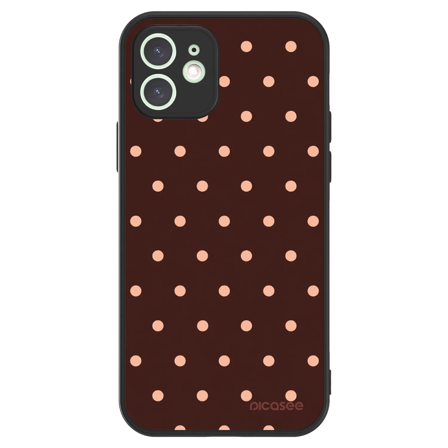 Picasee ULTIMATE CASE für Apple iPhone 12 - Peach Dots & Chocolate