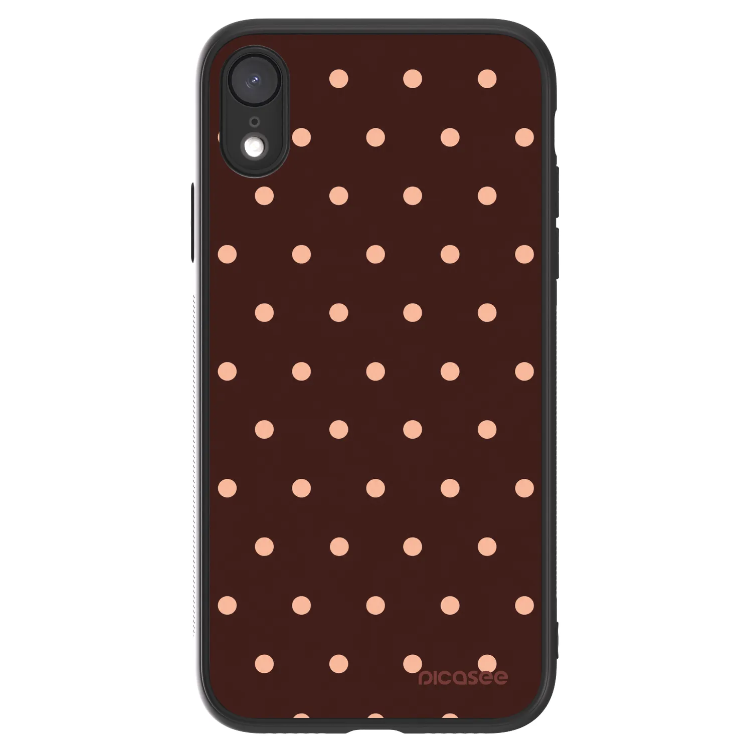 Picasee ULTIMATE CASE für Apple iPhone XR - Peach Dots & Chocolate