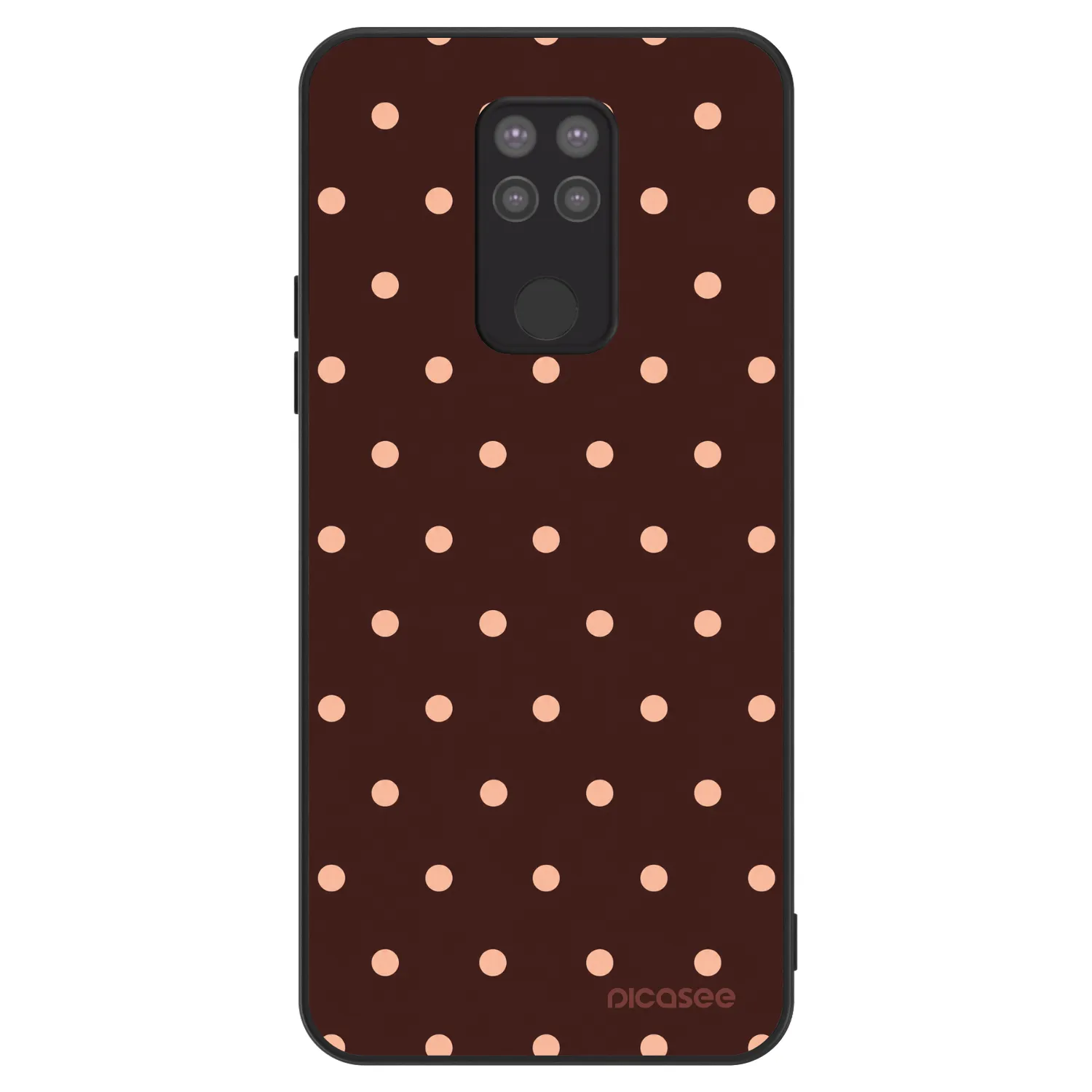 Picasee ULTIMATE CASE für Xiaomi Redmi Note 9 - Peach Dots & Chocolate
