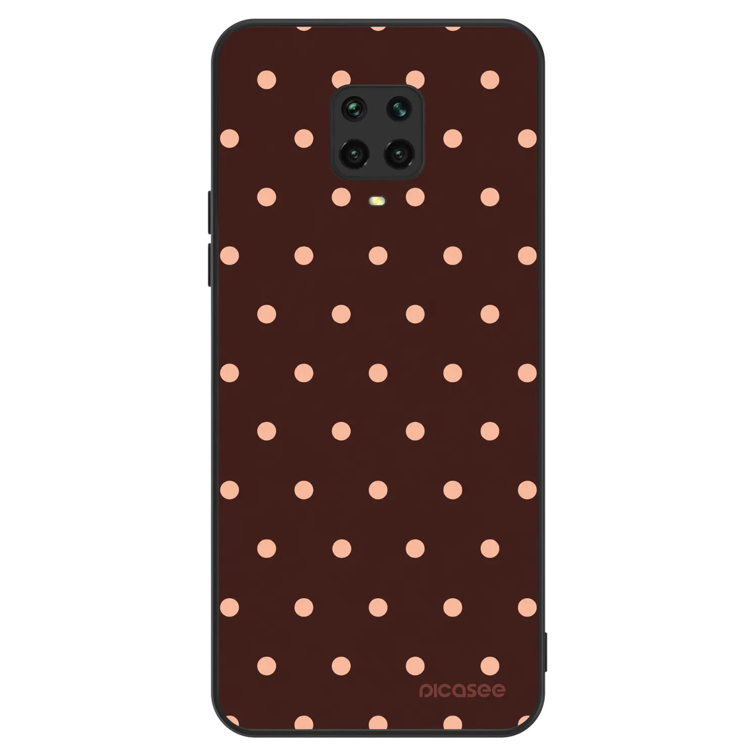 Picasee ULTIMATE CASE für Xiaomi Redmi Note 9 Pro - Peach Dots & Chocolate