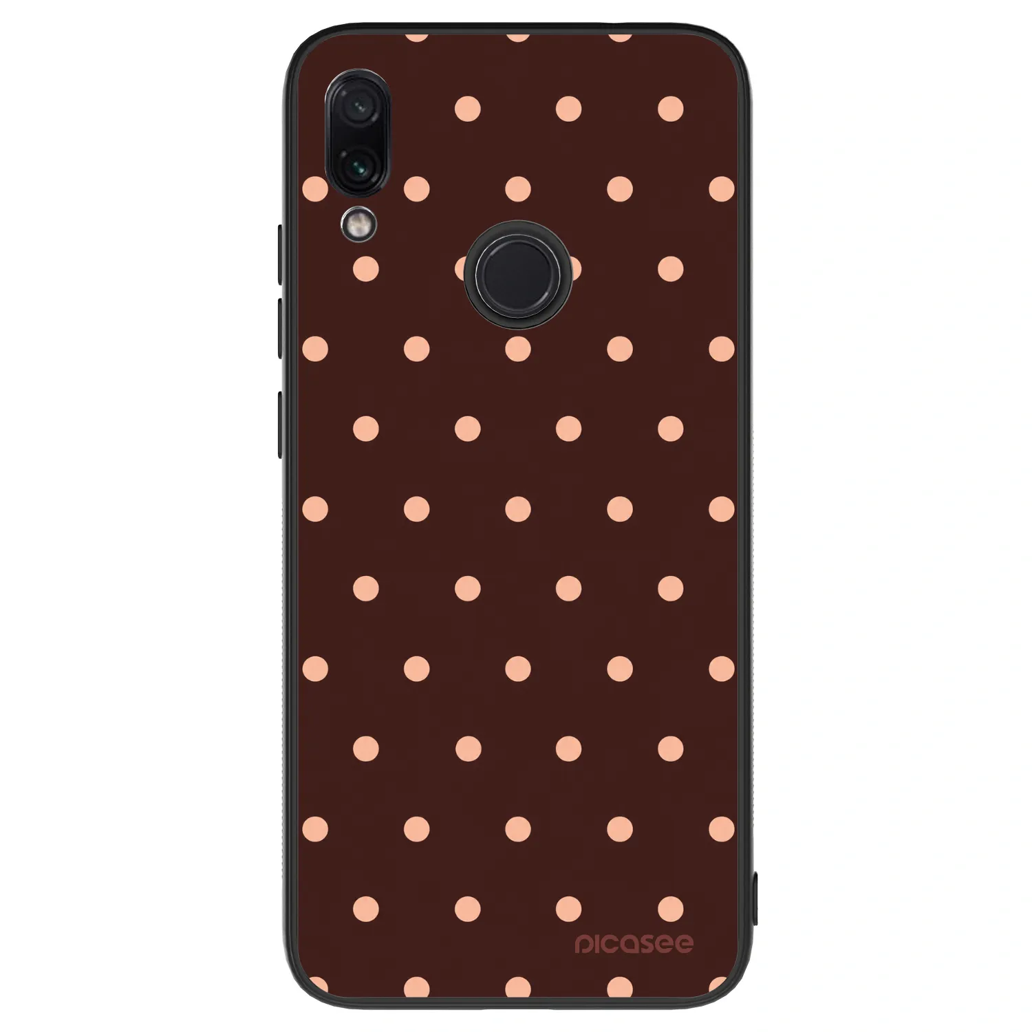 Picasee ULTIMATE CASE für Xiaomi Redmi Note 7 - Peach Dots & Chocolate