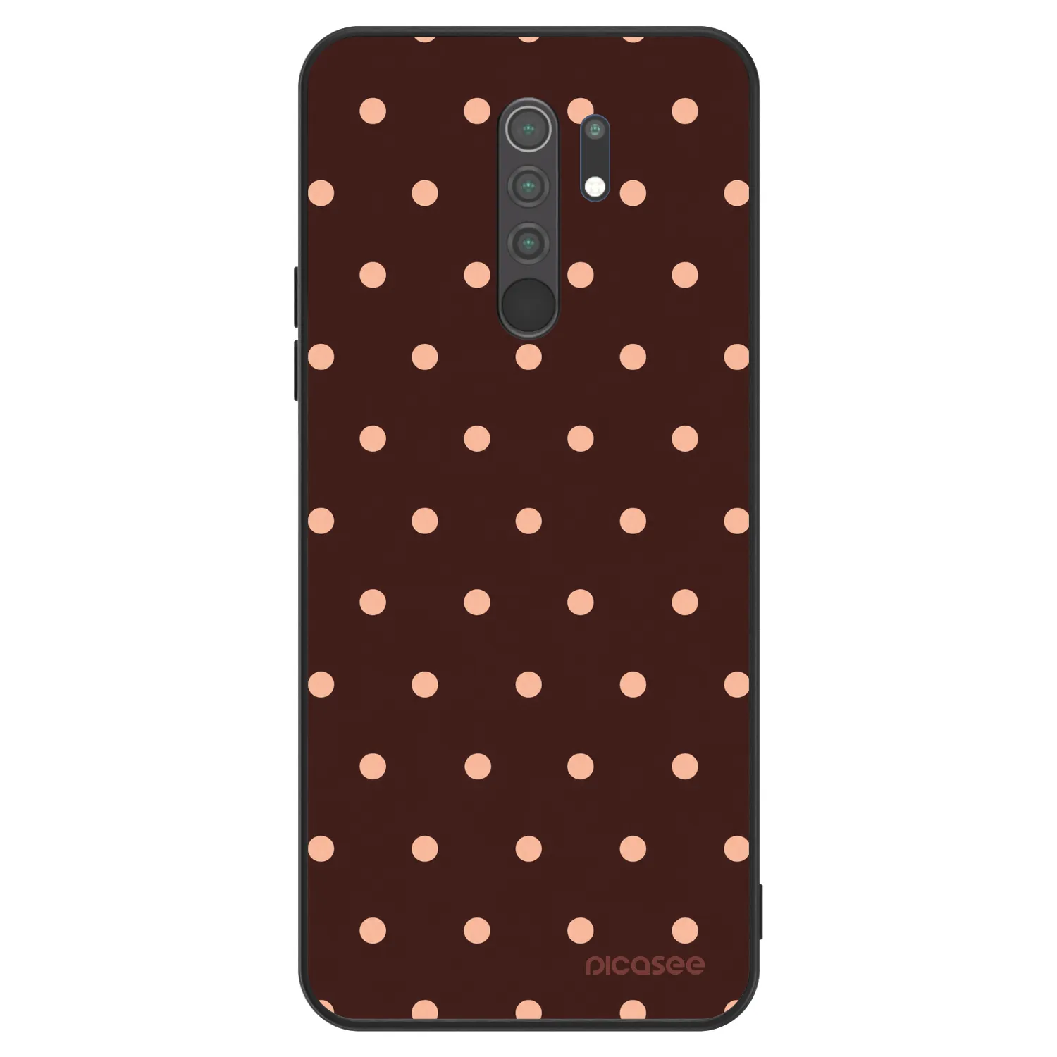 Picasee ULTIMATE CASE für Xiaomi Redmi 9 - Peach Dots & Chocolate