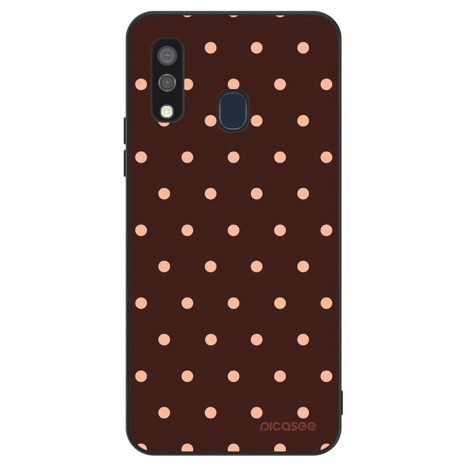 Picasee ULTIMATE CASE für Samsung Galaxy A40 A405F - Peach Dots & Chocolate
