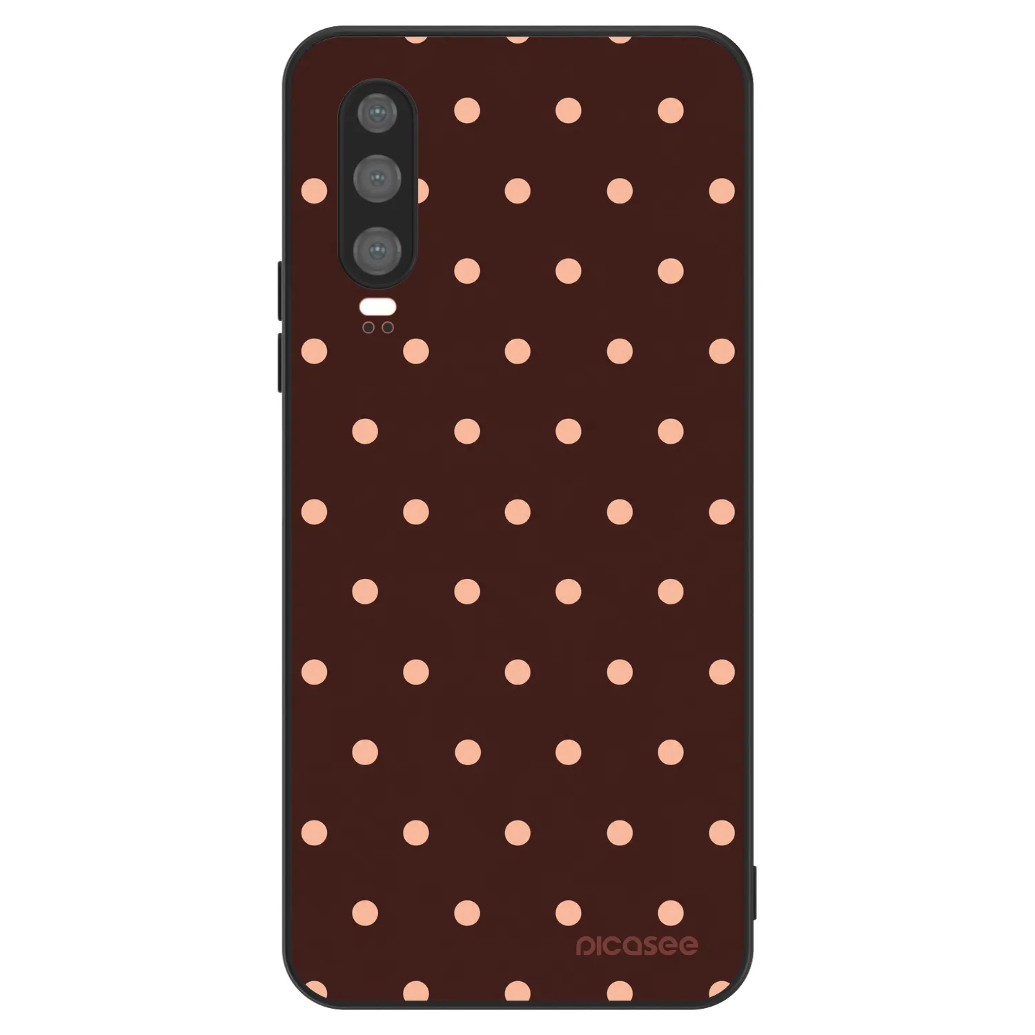 Picasee ULTIMATE CASE für Huawei P30 - Peach Dots & Chocolate