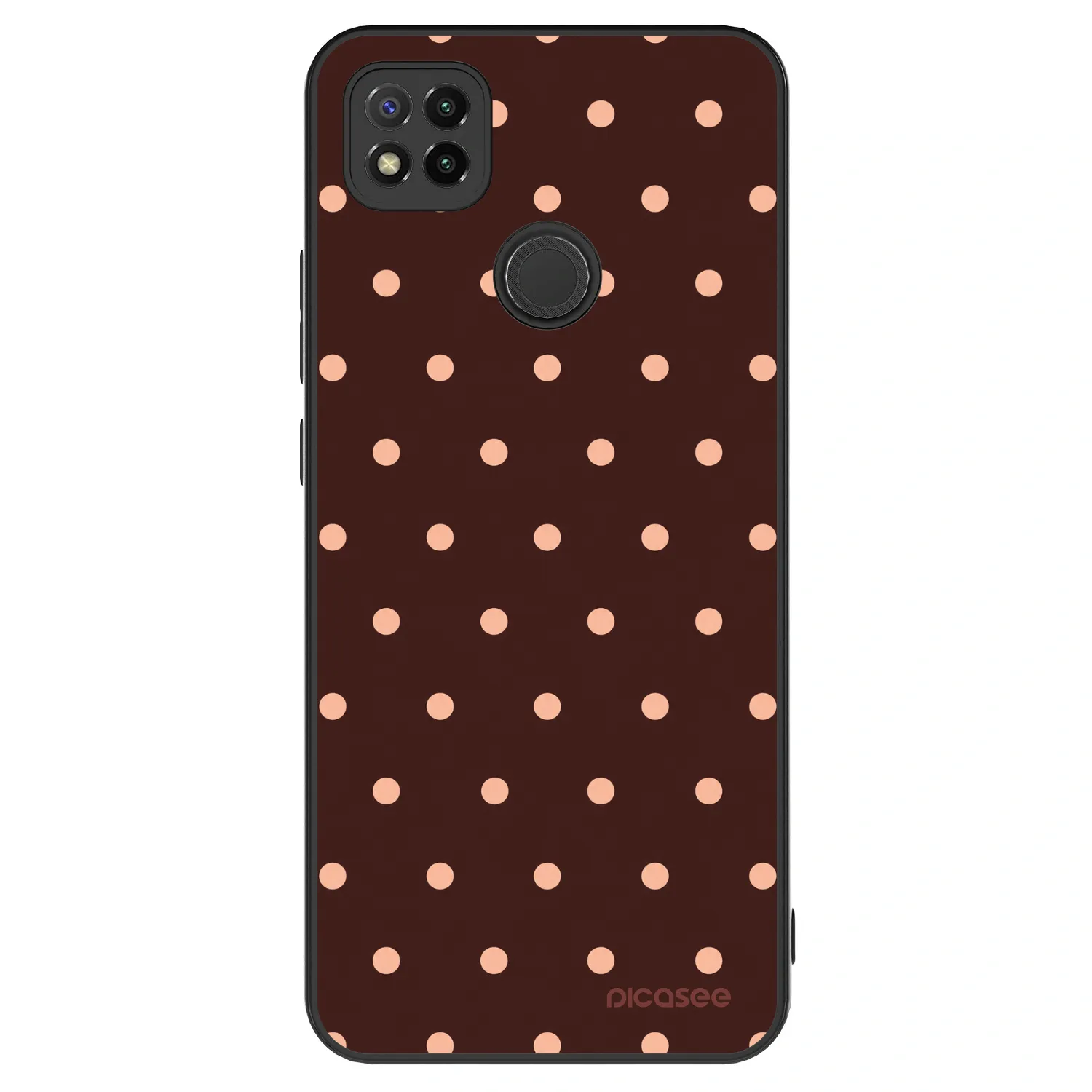 Picasee ULTIMATE CASE für Xiaomi Redmi 9C - Peach Dots & Chocolate