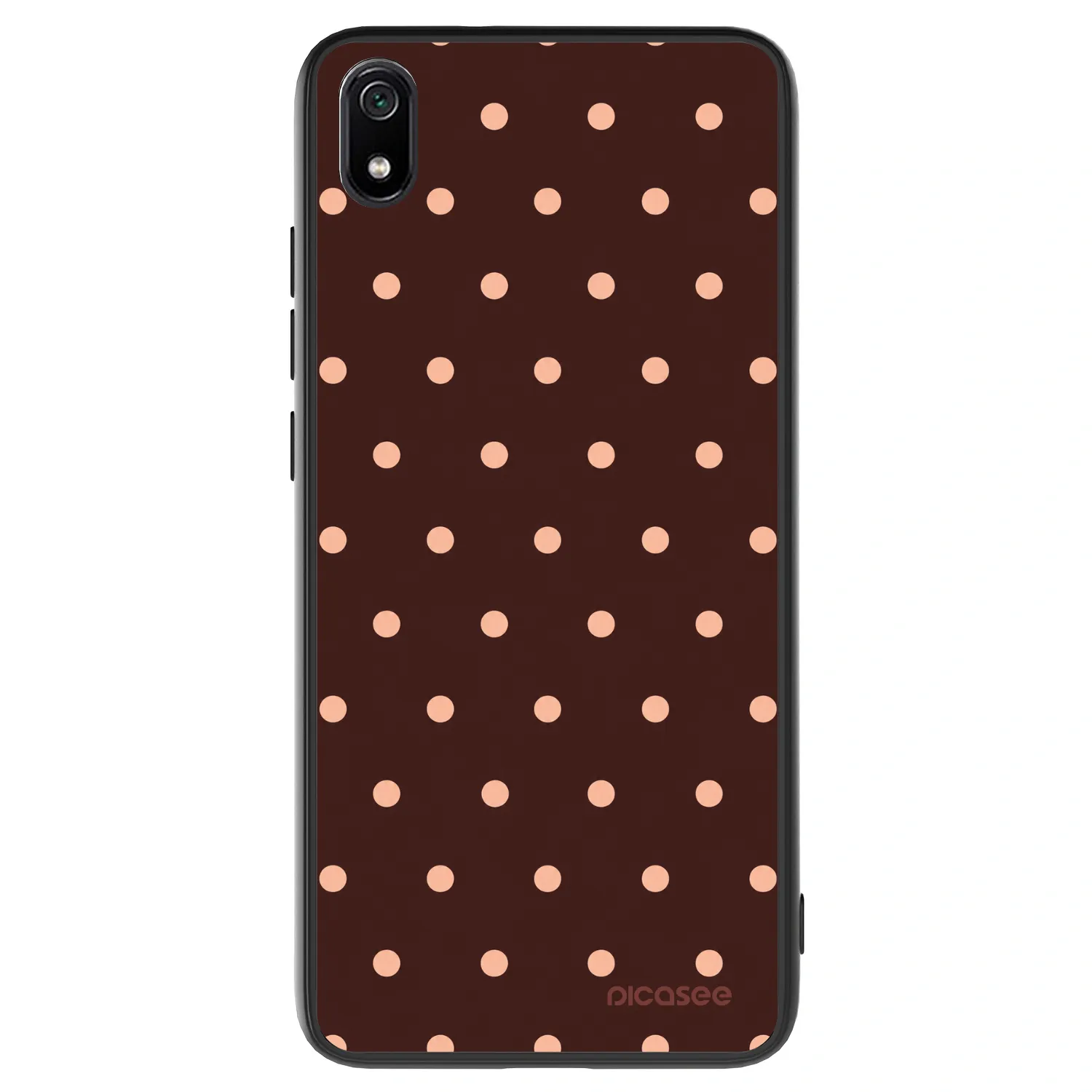 Picasee ULTIMATE CASE für Xiaomi Redmi 7A - Peach Dots & Chocolate