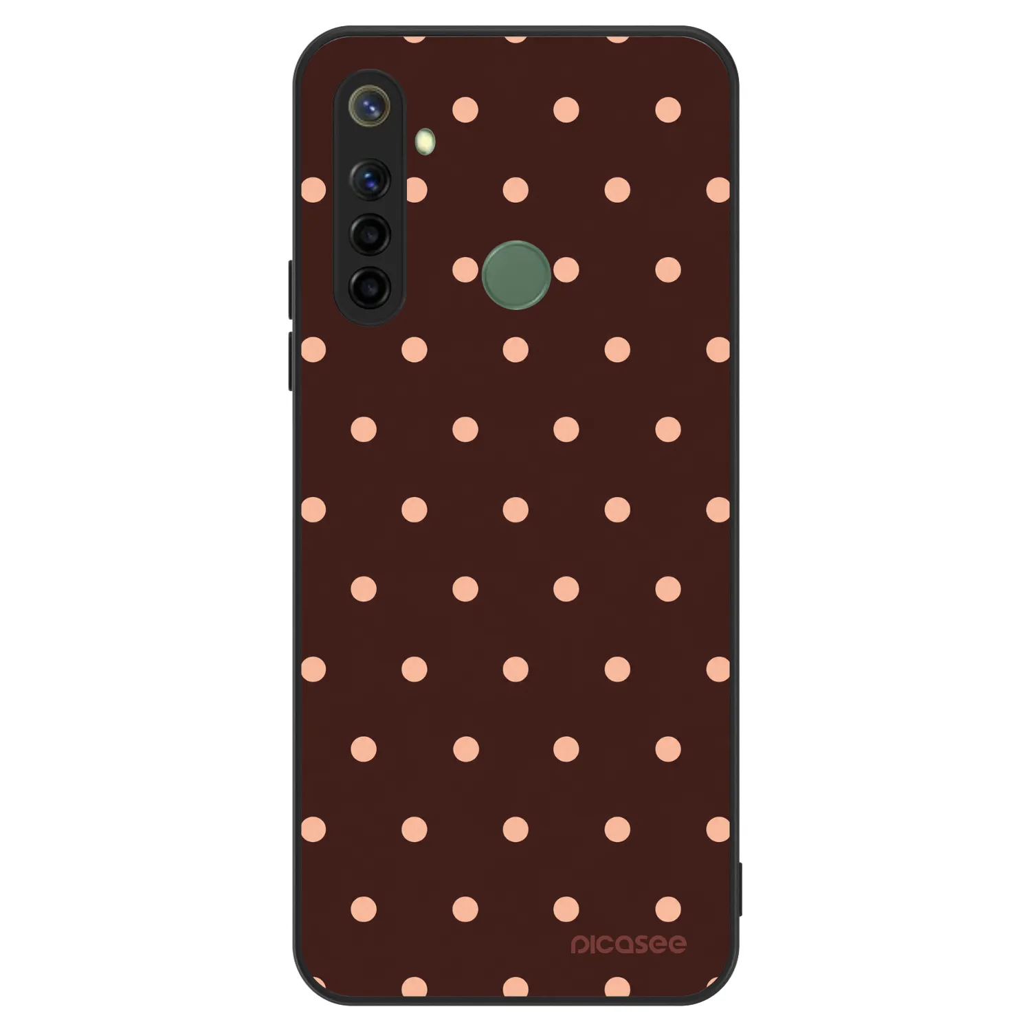 Picasee ULTIMATE CASE für Realme 6i - Peach Dots & Chocolate