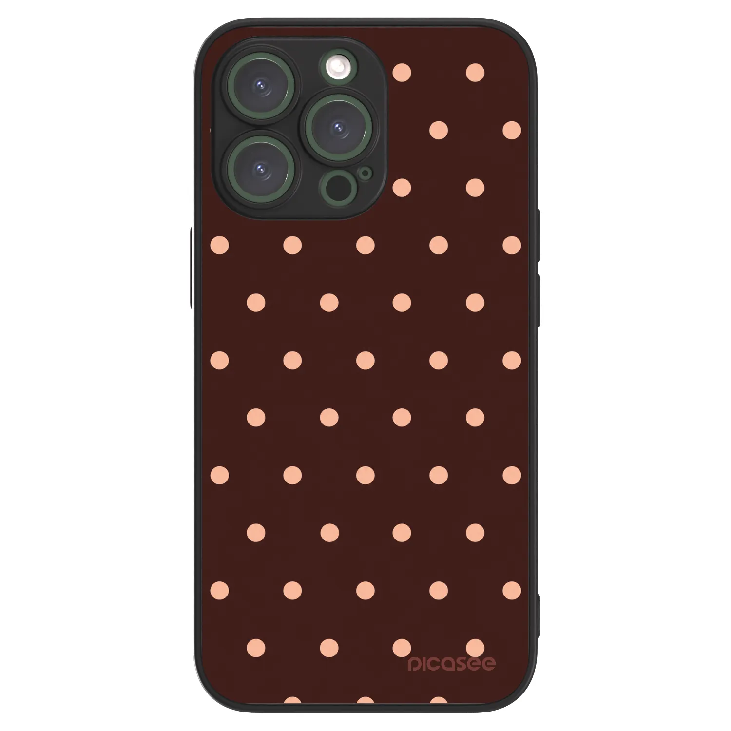 Picasee ULTIMATE CASE für Apple iPhone 13 Pro - Peach Dots & Chocolate