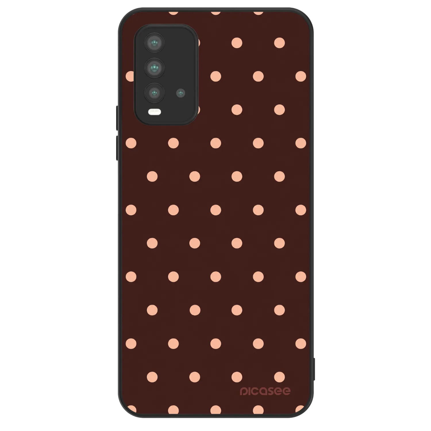 Picasee ULTIMATE CASE für Xiaomi Redmi 9T - Peach Dots & Chocolate