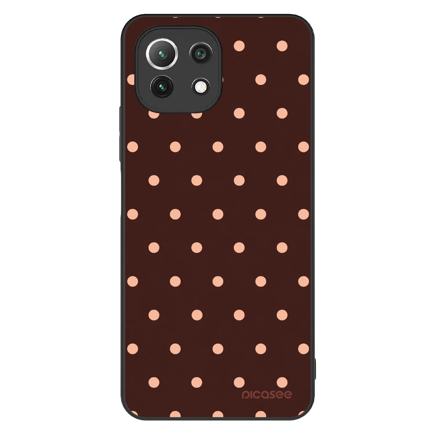 Picasee ULTIMATE CASE für Xiaomi Mi 11 Lite - Peach Dots & Chocolate