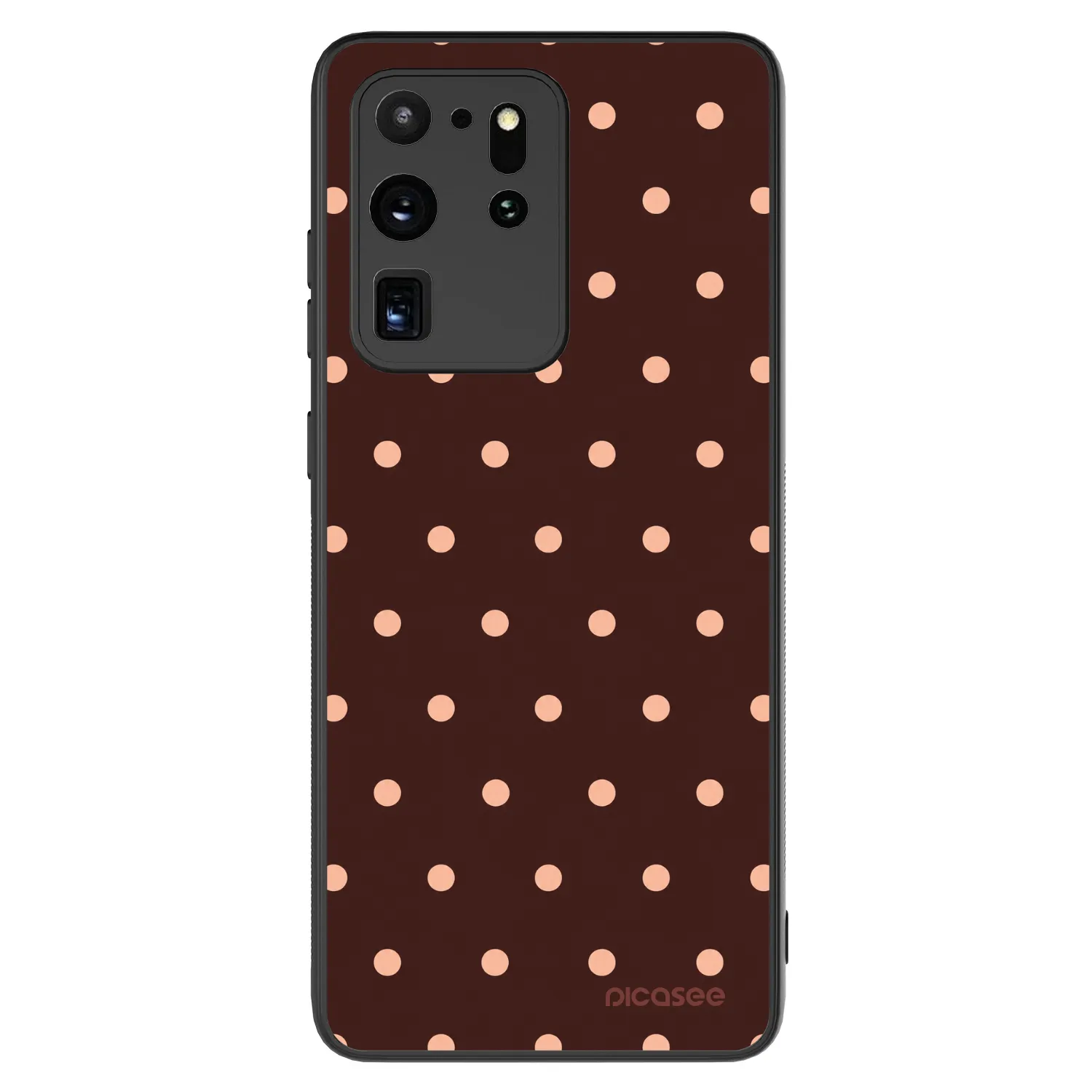 Picasee ULTIMATE CASE für Samsung Galaxy S20 Ultra 5G G988F - Peach Dots & Chocolate