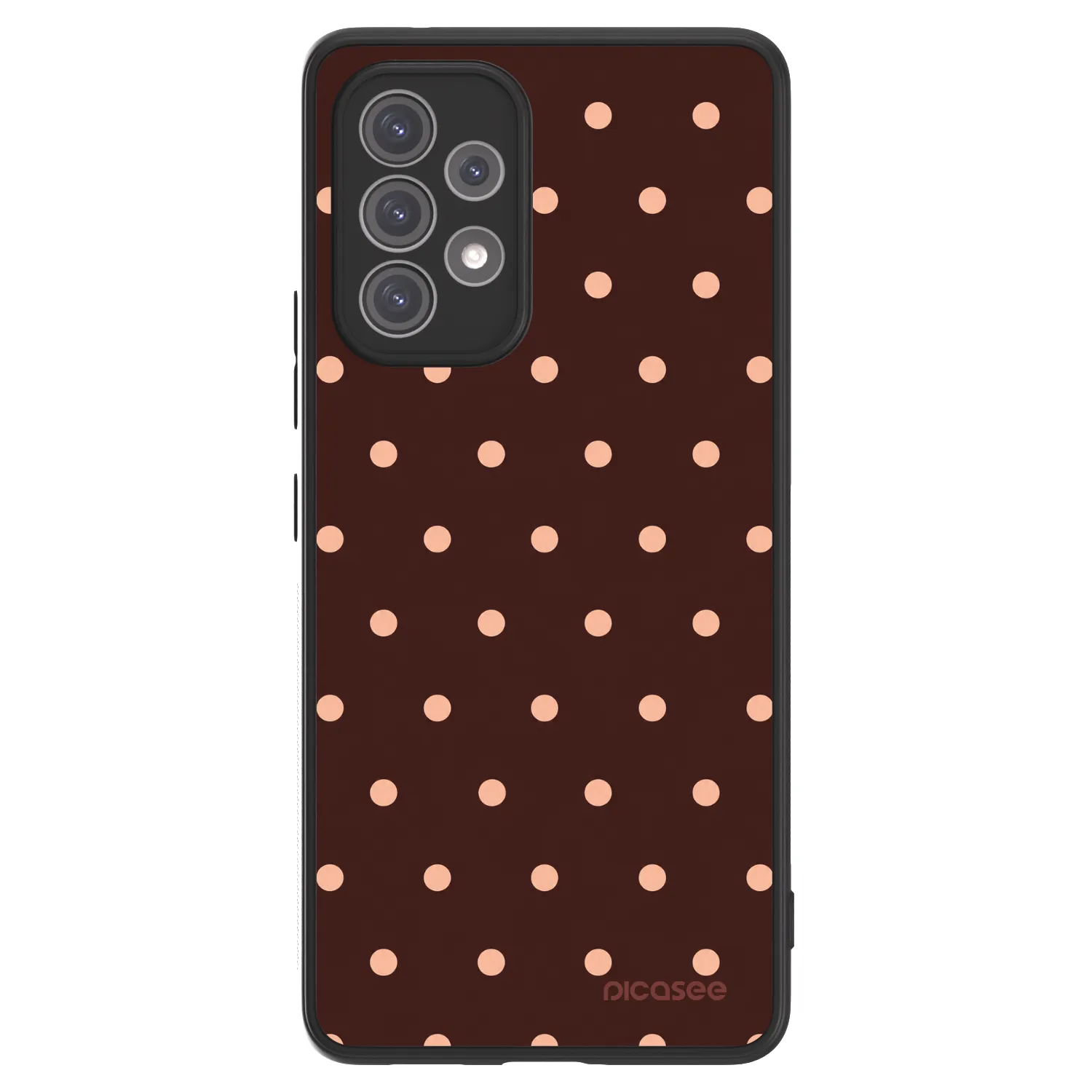 Picasee ULTIMATE CASE für Samsung Galaxy A52s 5G A528B - Peach Dots & Chocolate