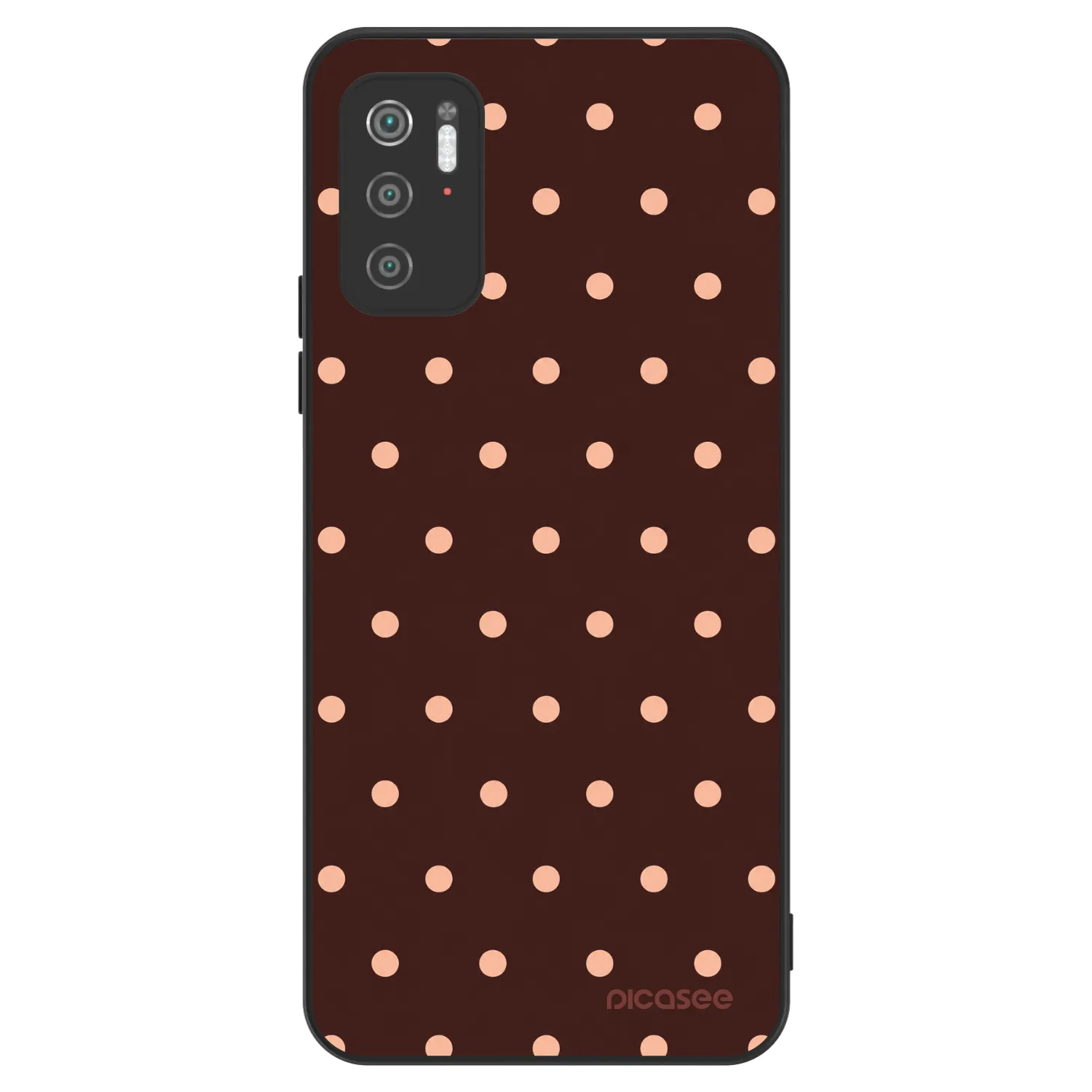 Picasee ULTIMATE CASE für Xiaomi Poco M3 Pro 5G - Peach Dots & Chocolate