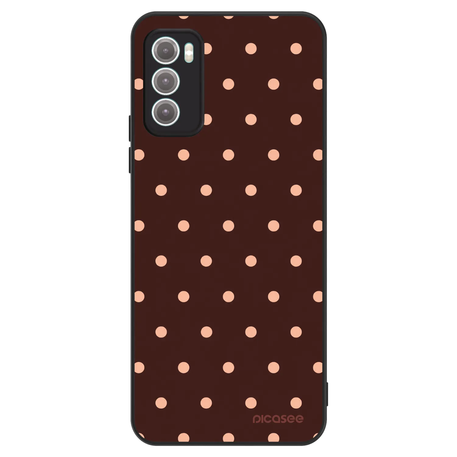 Picasee ULTIMATE CASE für Motorola Moto G60 - Peach Dots & Chocolate