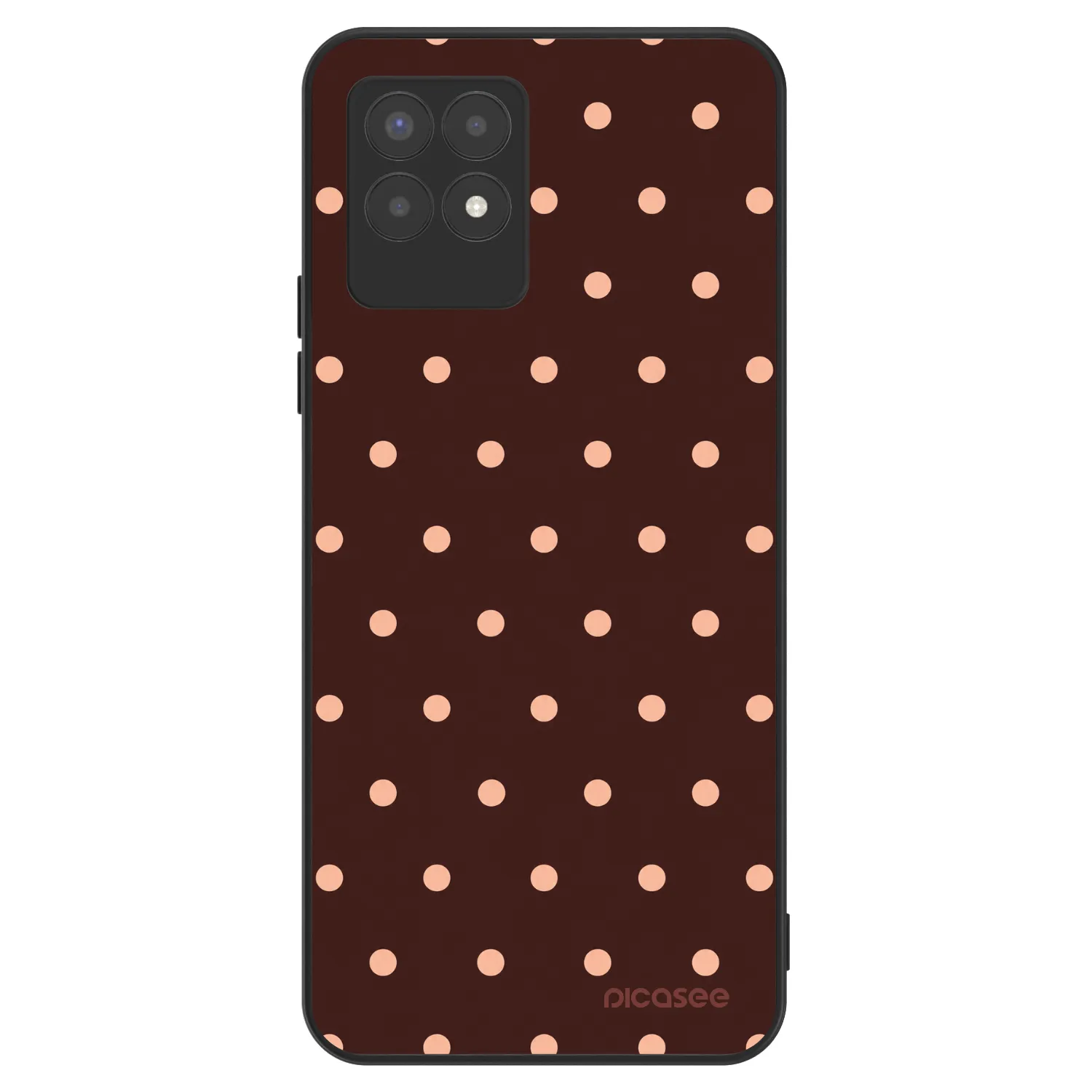 Picasee ULTIMATE CASE für Realme 8i - Peach Dots & Chocolate