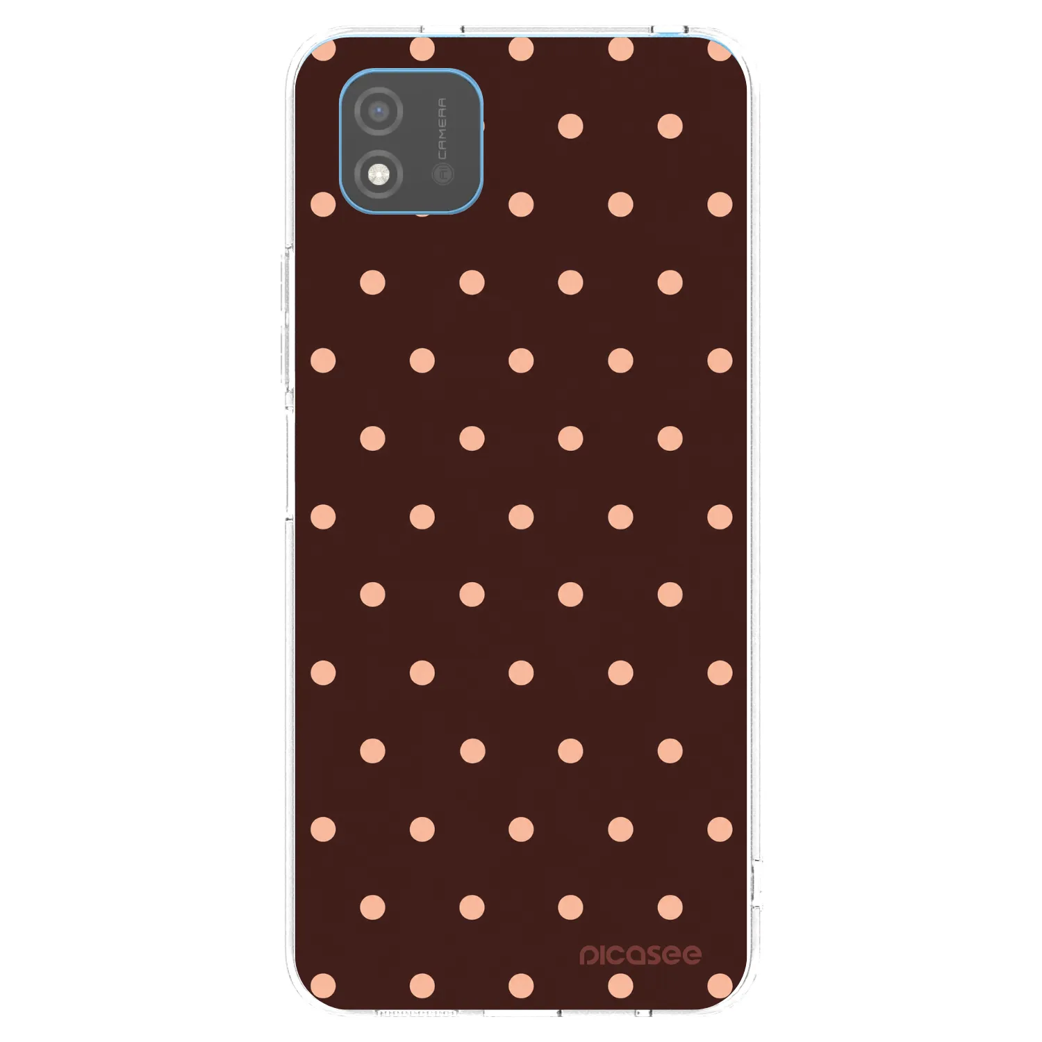Picasee Realme C11 (2021) Hülle - Transparentes Silikon - Peach Dots & Chocolate