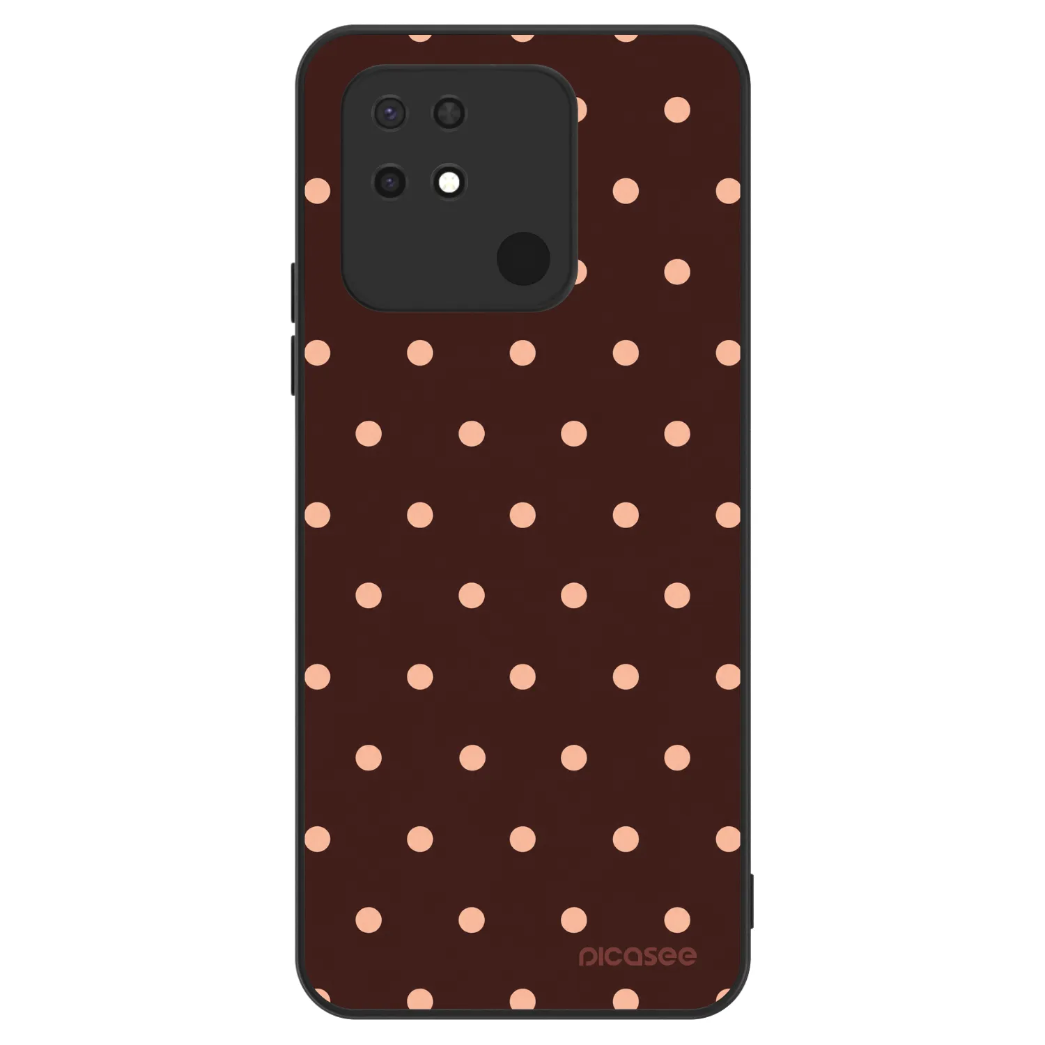 Picasee ULTIMATE CASE für Xiaomi Redmi 10C - Peach Dots & Chocolate