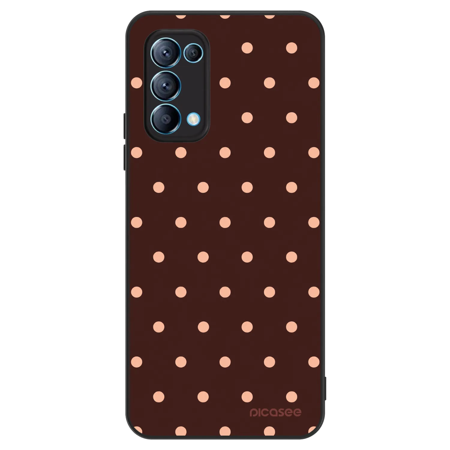 Picasee ULTIMATE CASE für OPPO Reno 5 5G - Peach Dots & Chocolate