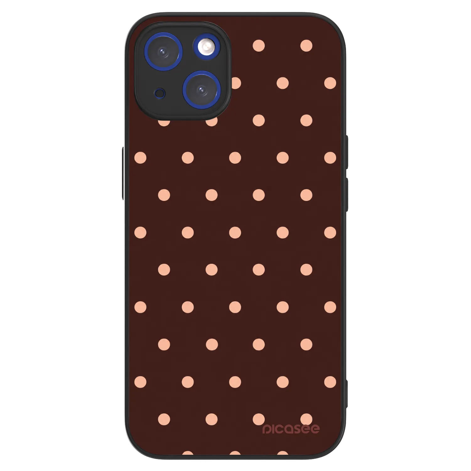 Picasee ULTIMATE CASE für Apple iPhone 14 - Peach Dots & Chocolate