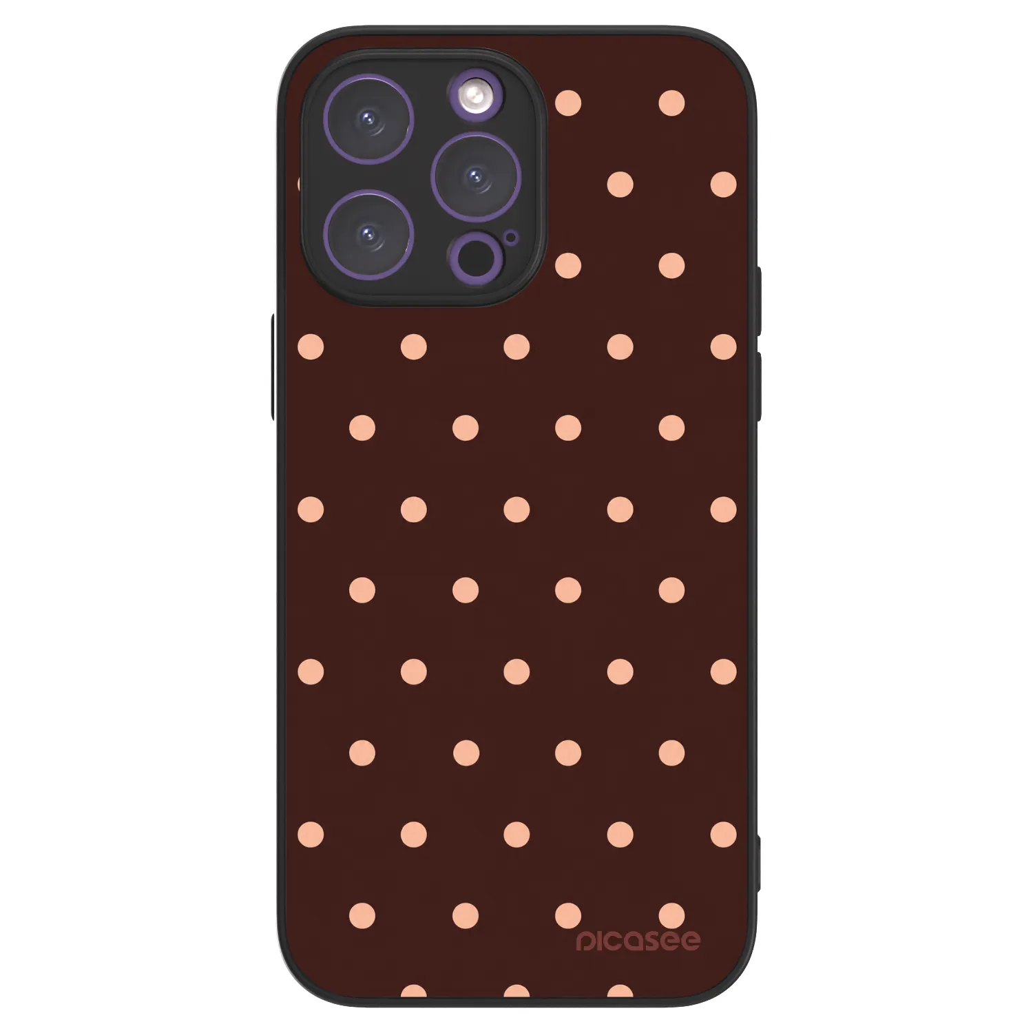 Picasee ULTIMATE CASE für Apple iPhone 14 Pro Max - Peach Dots & Chocolate