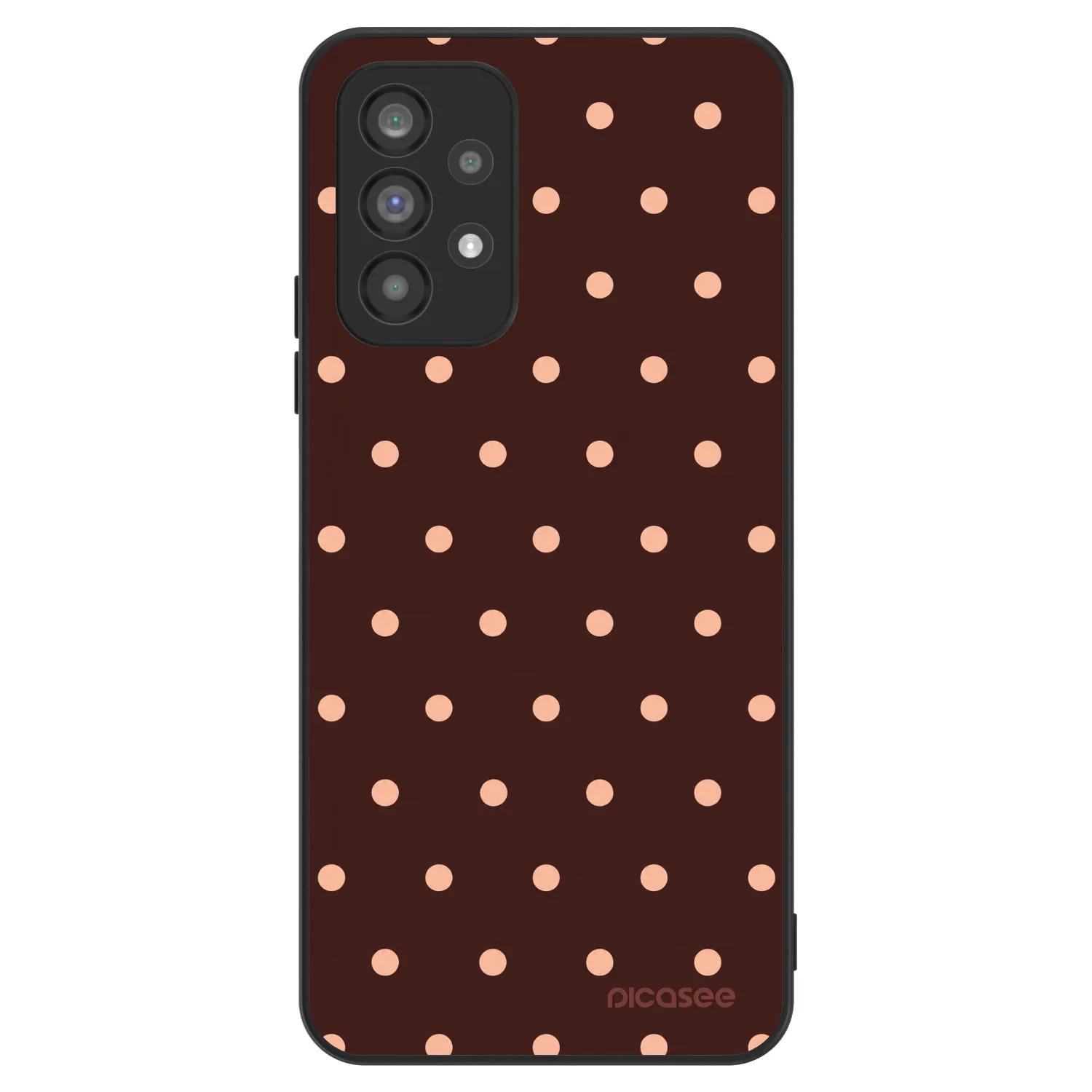 Picasee ULTIMATE CASE für Samsung Galaxy A73 5G - Peach Dots & Chocolate