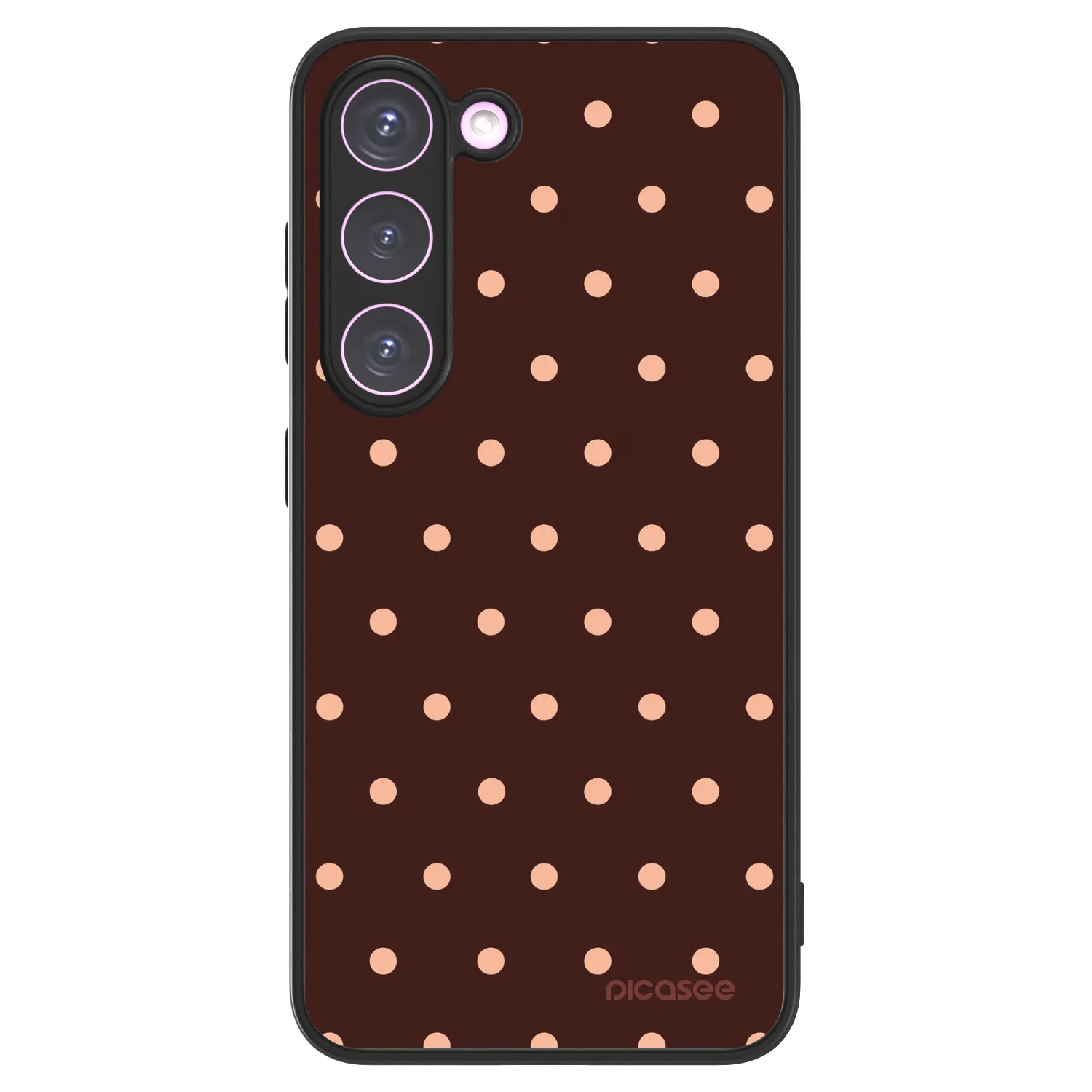 Picasee ULTIMATE CASE für Samsung Galaxy S23 5G - Peach Dots & Chocolate