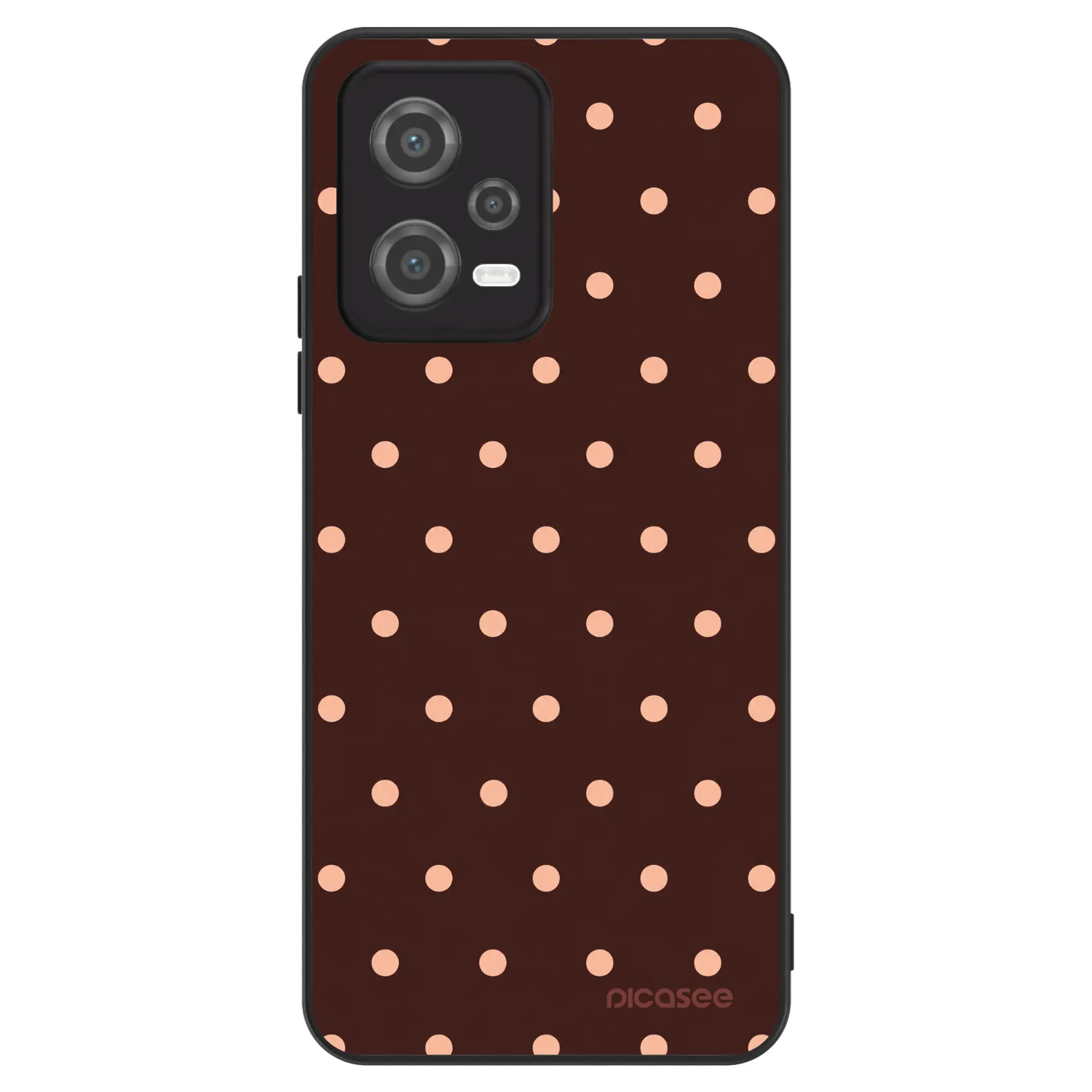 Picasee ULTIMATE CASE für Xiaomi Poco X5 - Peach Dots & Chocolate