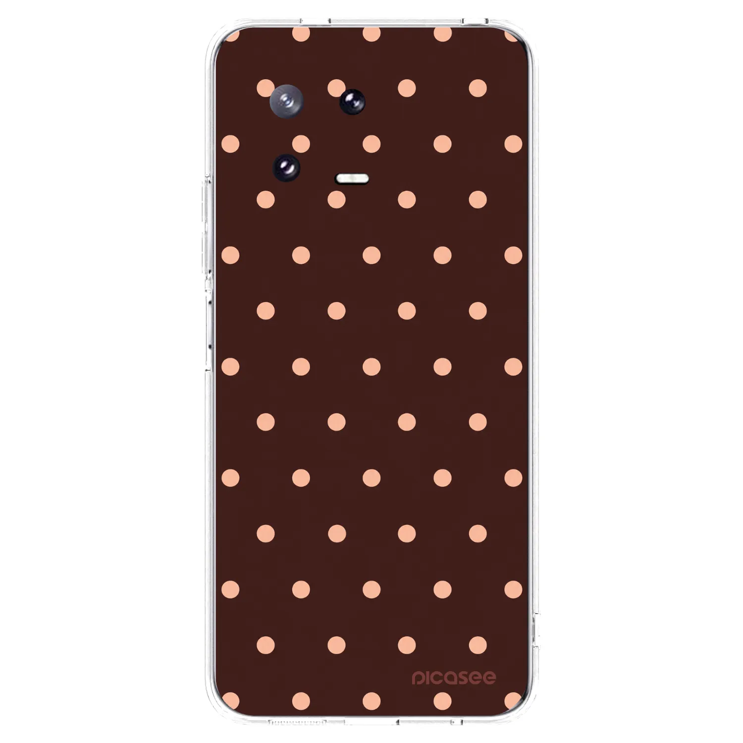 Picasee Xiaomi 13 Pro Hülle - Transparentes Silikon - Peach Dots & Chocolate