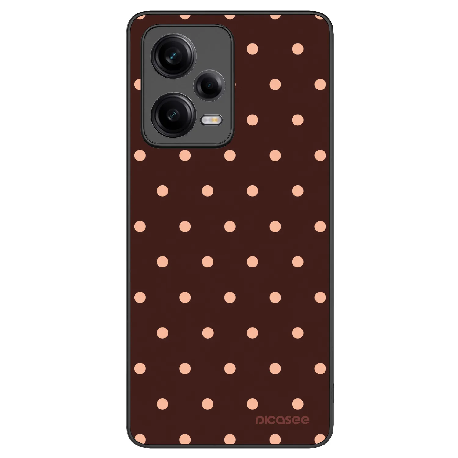 Picasee ULTIMATE CASE für Xiaomi Redmi Note 12 Pro+ 5G - Peach Dots & Chocolate