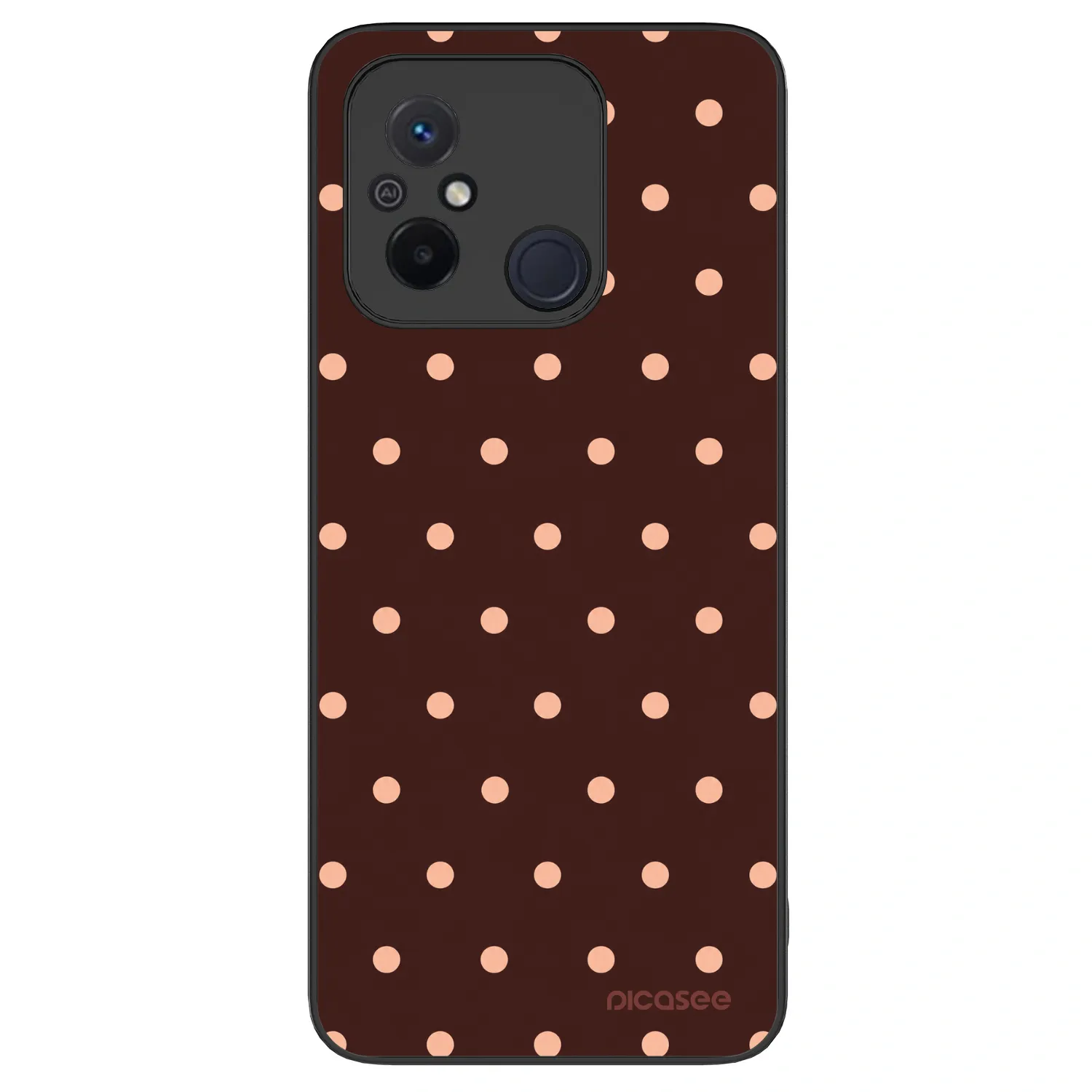 Picasee ULTIMATE CASE für Xiaomi Redmi 12C - Peach Dots & Chocolate