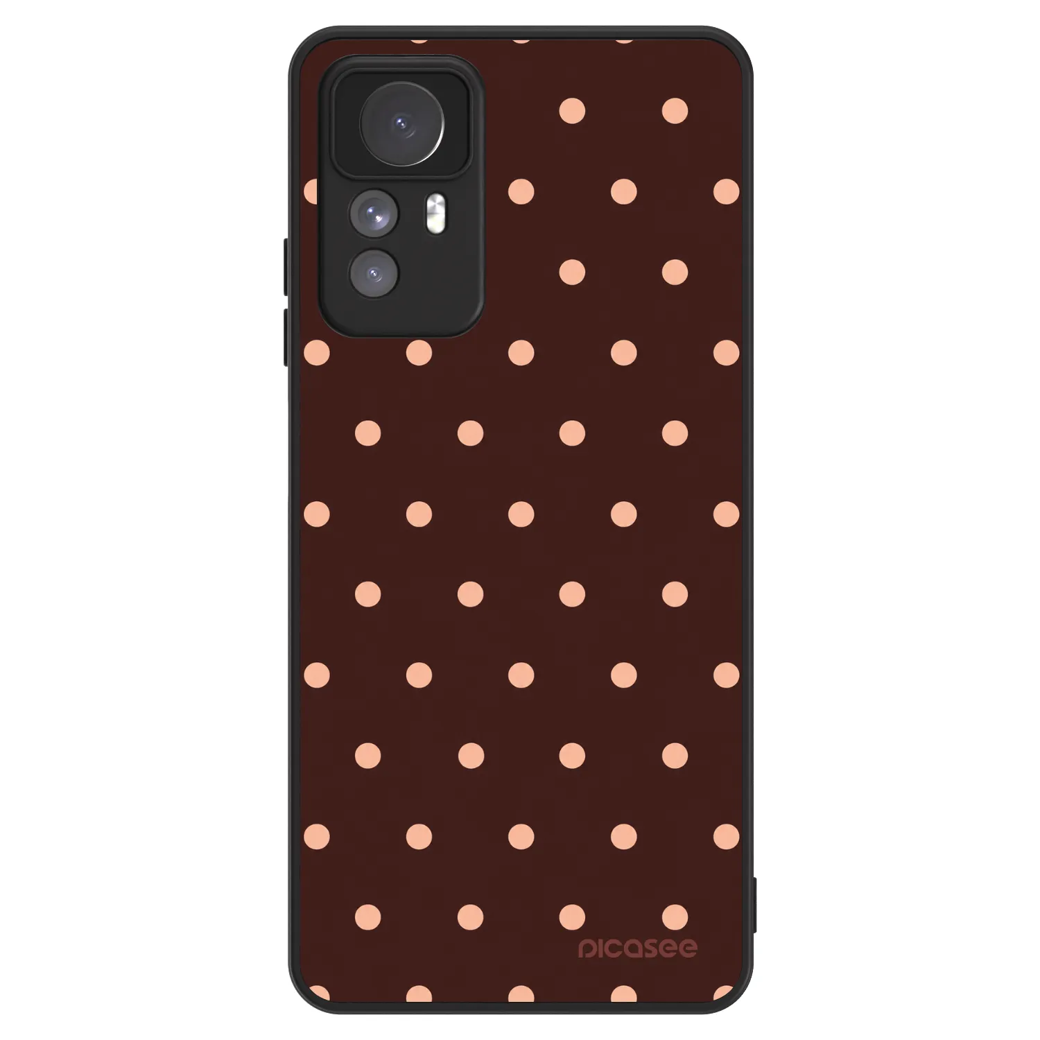 Picasee ULTIMATE CASE für Xiaomi Redmi Note 12S - Peach Dots & Chocolate
