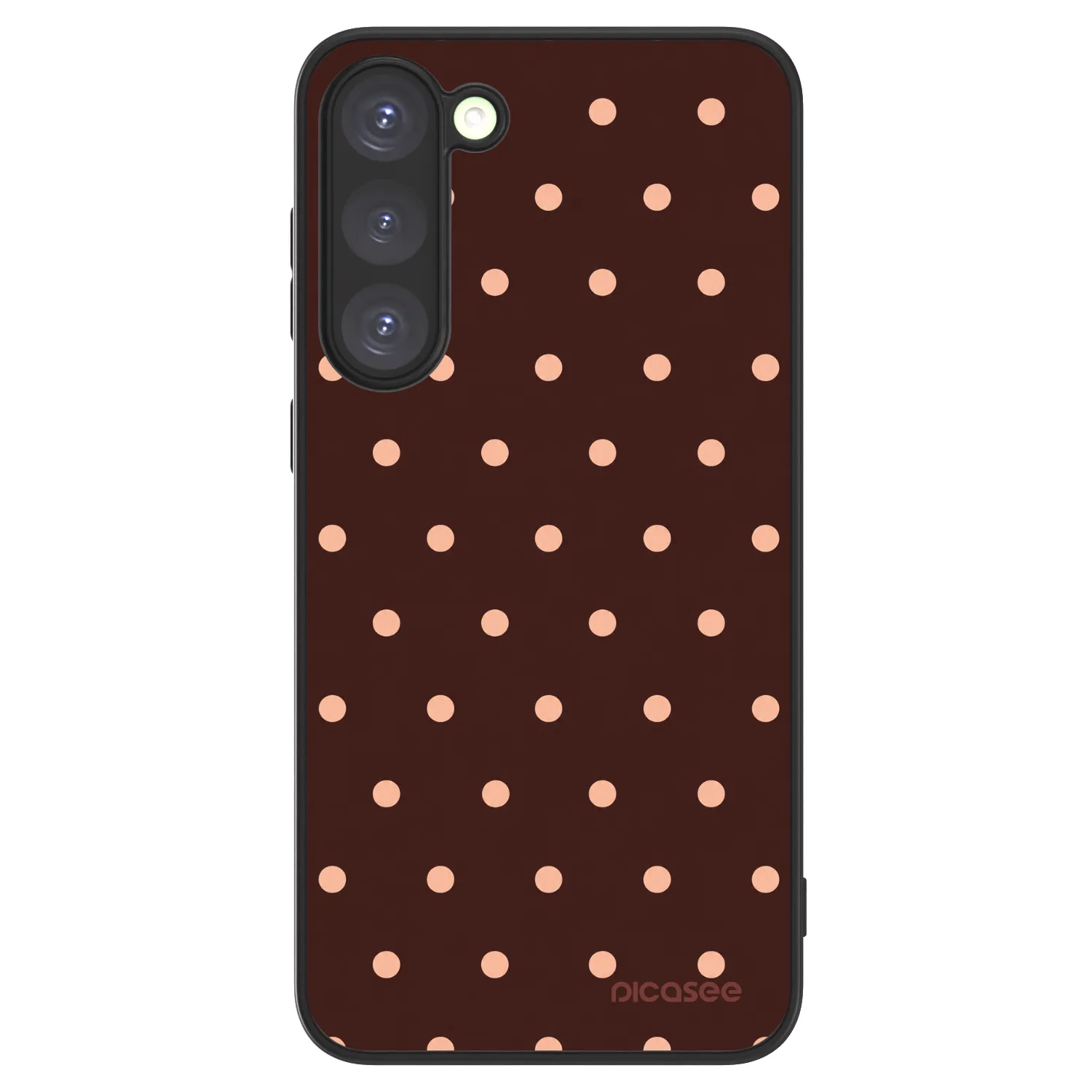 Picasee ULTIMATE CASE PowerShare für Samsung Galaxy S23+ 5G - Peach Dots & Chocolate